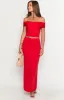 Jaya Red Maxi Skirt sold by Beginning Boutique