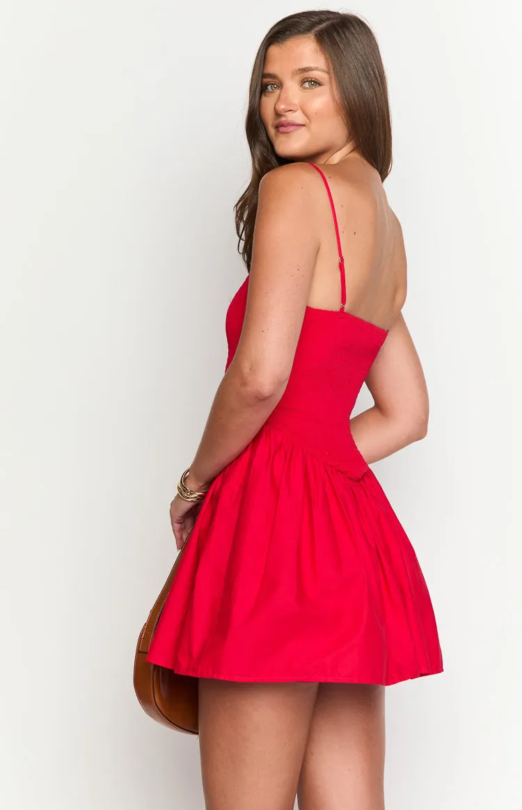 Sharmane Red Mini Dress sold by Beginning Boutique product image thumbnail 5