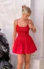 Sharmane Red Mini Dress sold by Beginning Boutique