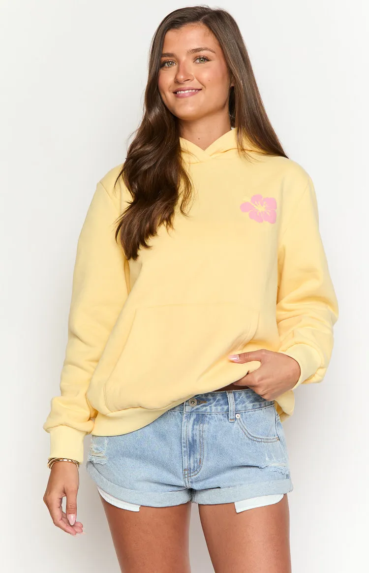 Beginning Yellow Hibiscus Hoodie sold by Beginning Boutique product image thumbnail 2