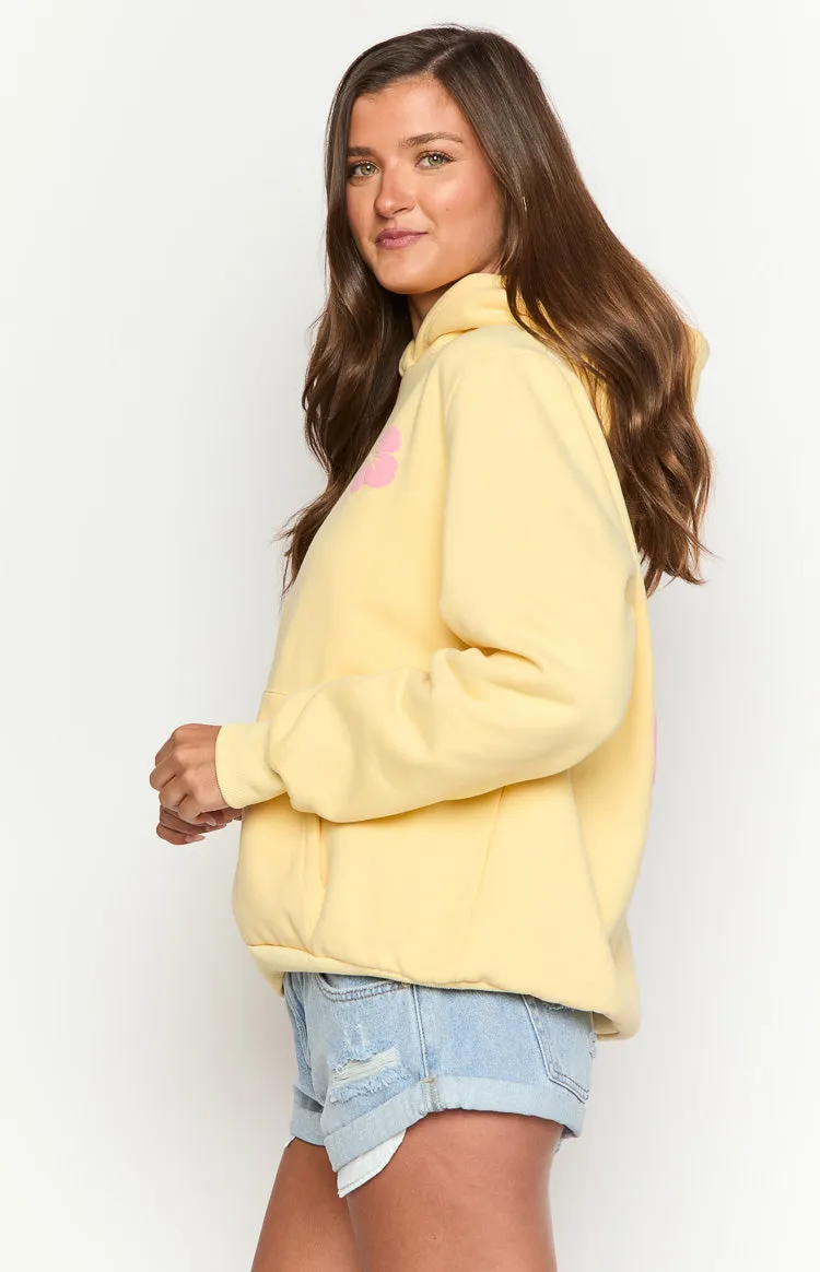 Beginning Yellow Hibiscus Hoodie sold by Beginning Boutique product image thumbnail 4