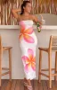 Arizona White Frangipani Maxi Dress sold by Beginning Boutique