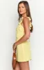 Joyce Yellow Mini Dress sold by Beginning Boutique