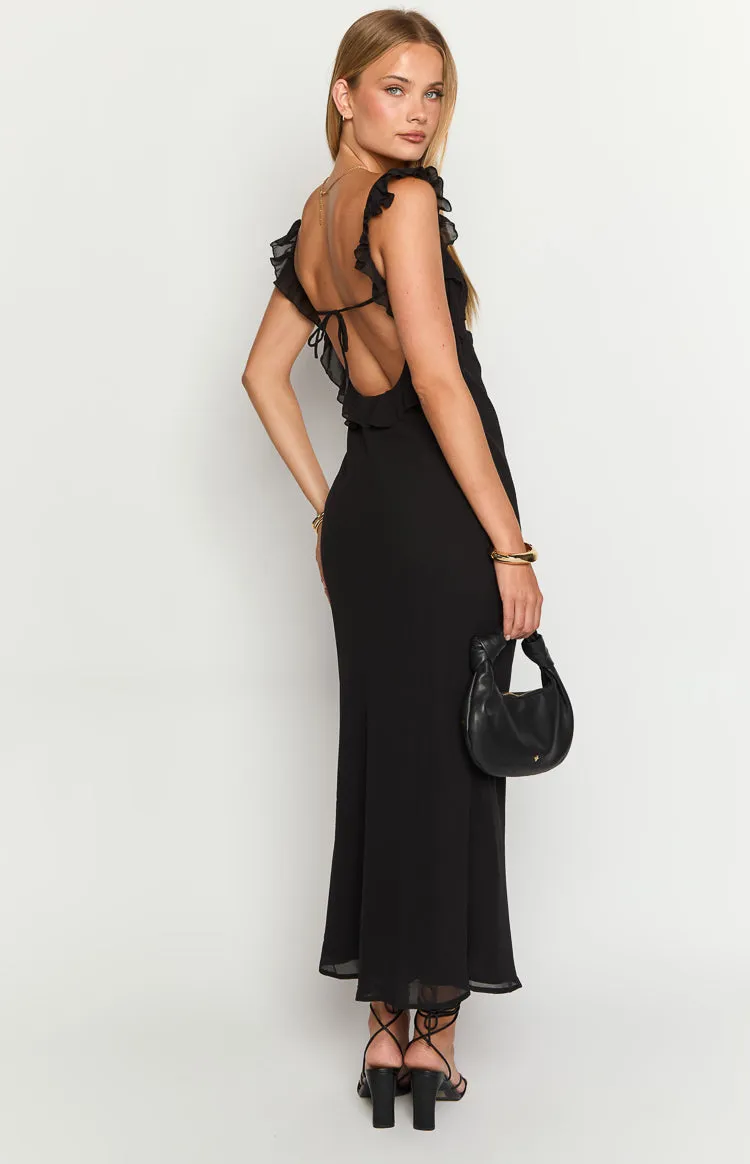 Fortuna Black Maxi Dress sold by Beginning Boutique product image thumbnail 5