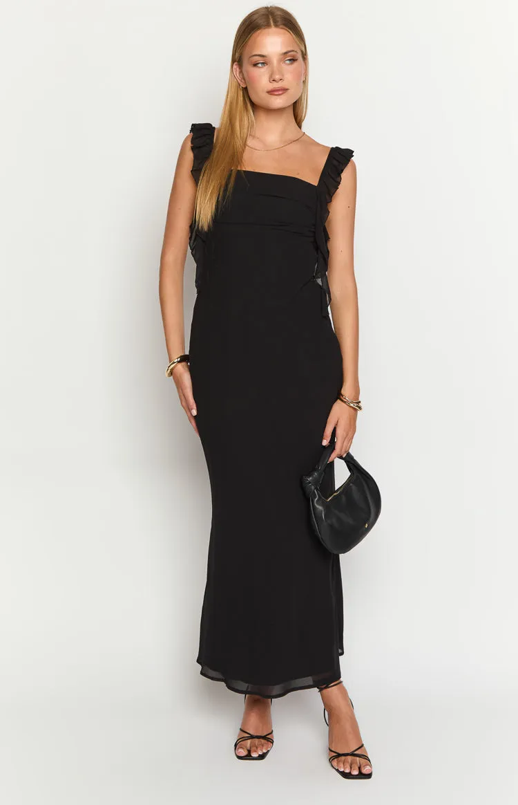 Fortuna Black Maxi Dress sold by Beginning Boutique product image thumbnail 2