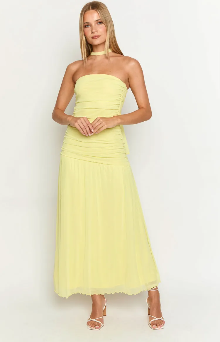 Brayan Yellow Maxi Dress sold by Beginning Boutique product image thumbnail 4