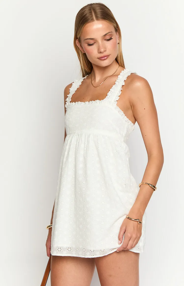 Kindered Hearts White Mini Dress sold by Beginning Boutique product image thumbnail 4