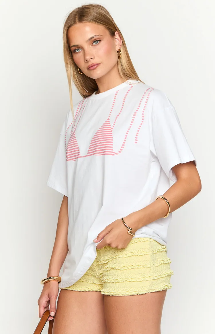 Bikini Bliss White Tee sold by Beginning Boutique product image thumbnail 4