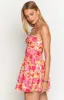 Sam Yellow Floral Pop Mini Dress sold by Beginning Boutique