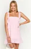 Jenn Light Pink Mini Dress sold by Beginning Boutique