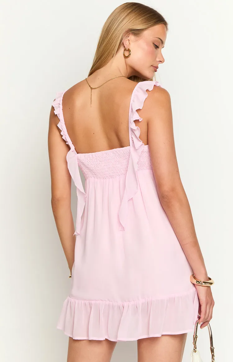 Jenn Light Pink Mini Dress sold by Beginning Boutique product image thumbnail 5