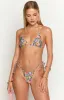 9.0 Swim Sumba White Zebra Floral Tie Up Bikini Bottoms sold by Beginning Boutique