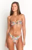 9.0 Swim Bianca White Zebra Floral Bikini Bottoms sold by Beginning Boutique