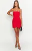 Dianna Red Strapless Mini Dress sold by Beginning Boutique
