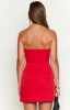 Dianna Red Strapless Mini Dress sold by Beginning Boutique