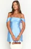 Zoella Blue Off The Shoulder Mini Dress sold by Beginning Boutique