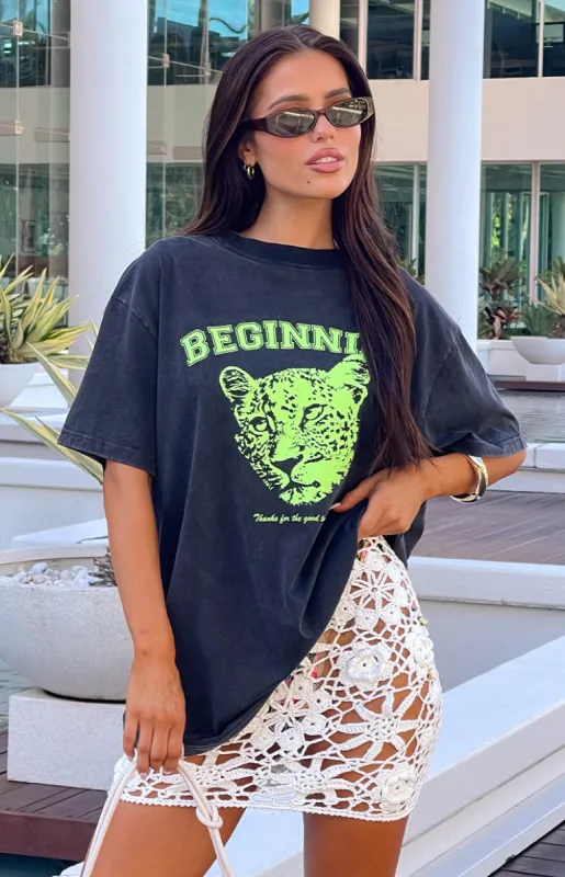 Beginning Cub Black Tee sold by Beginning Boutique