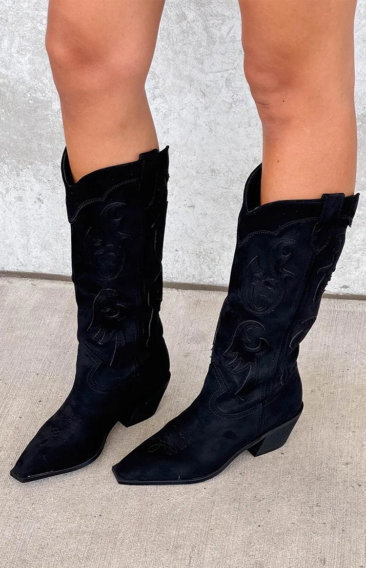 Billini Tulie Black Cowboy Boots sold by Beginning Boutique product image thumbnail 5