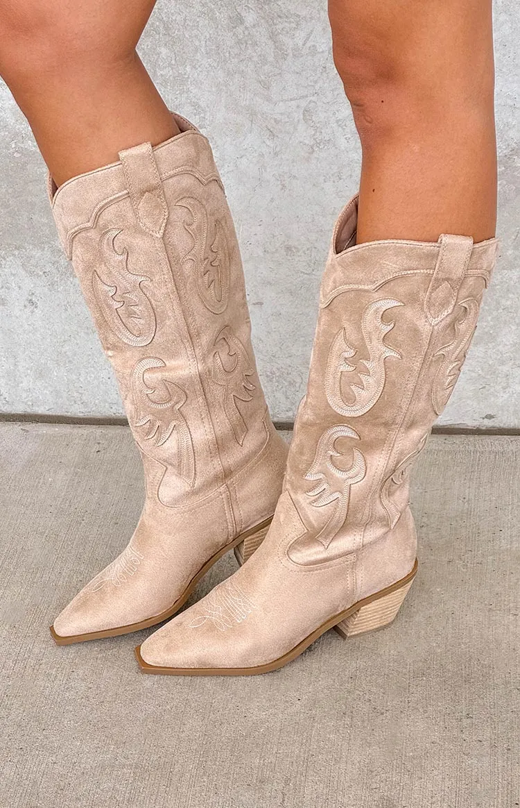 Billini Tulie Beige Cowboy Boots sold by Beginning Boutique product image thumbnail 5