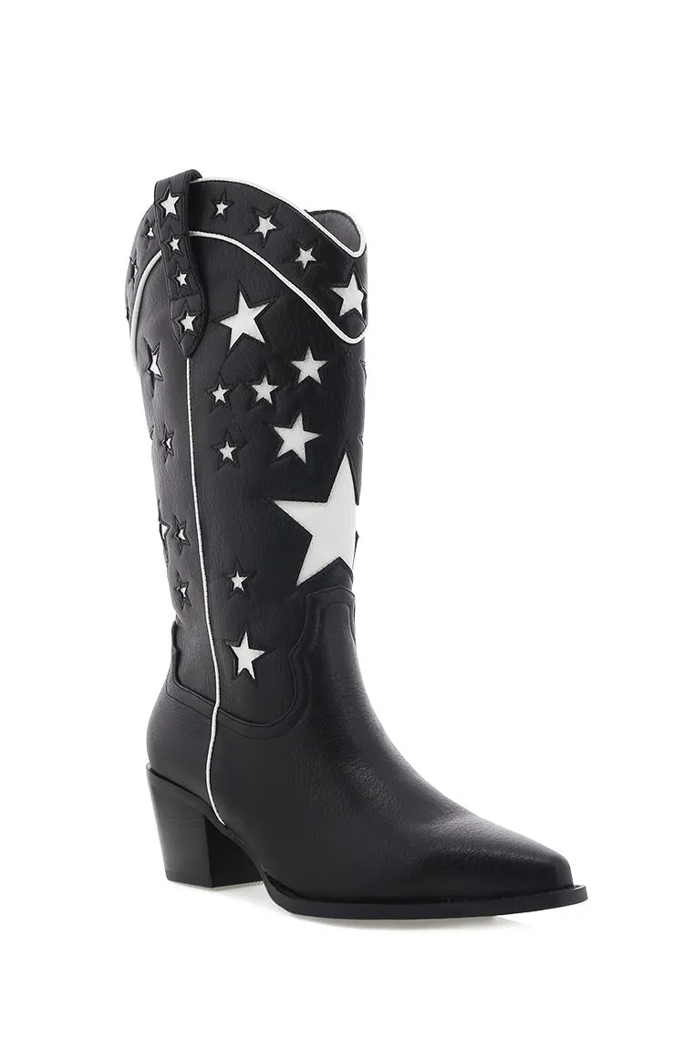 Billini Dollie Black And White Cowboy Boots sold by Beginning Boutique product image thumbnail 5