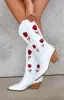 Billini Arden White Garnet Cowboy Boots sold by Beginning Boutique