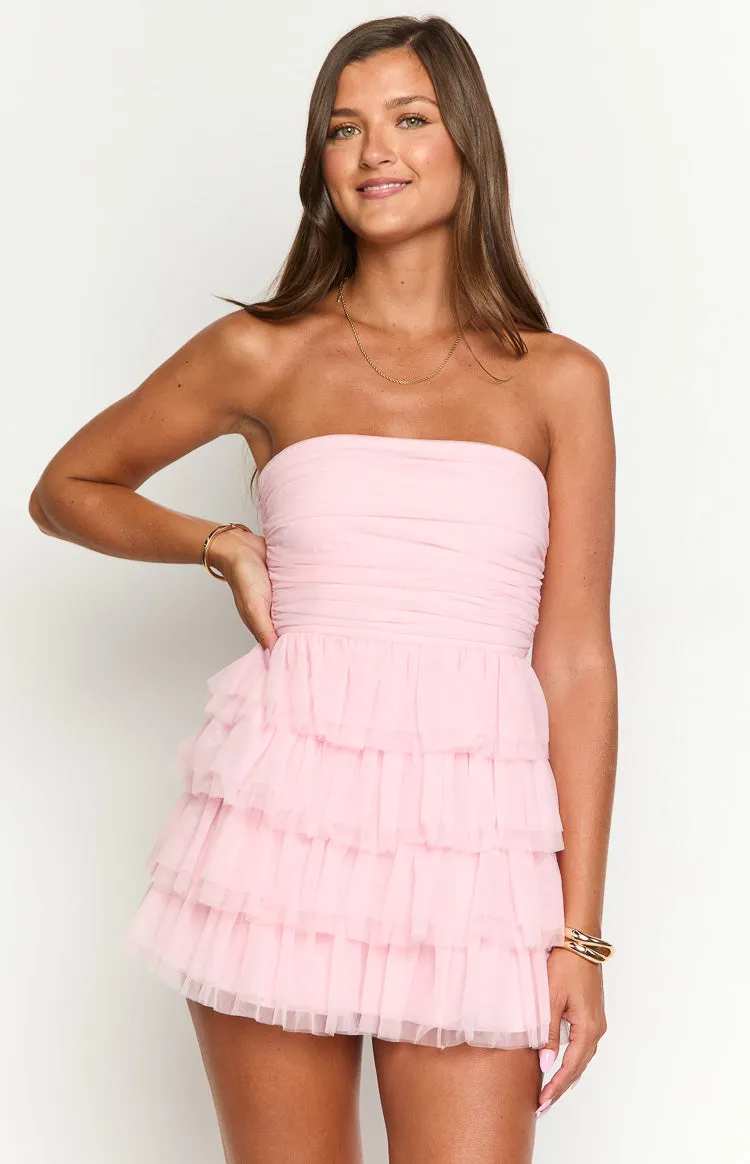 Leto Pink Mini Dress sold by Beginning Boutique product image thumbnail 2