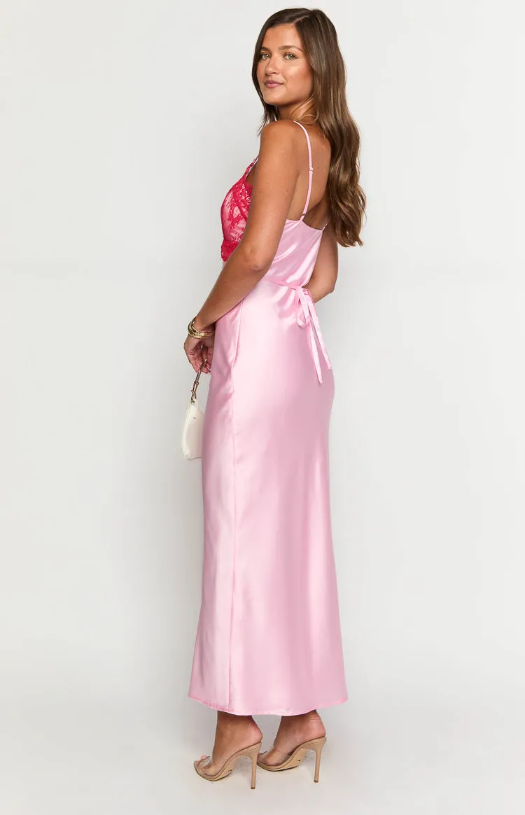 Brandy Pink Maxi Dress sold by Beginning Boutique product image thumbnail 5