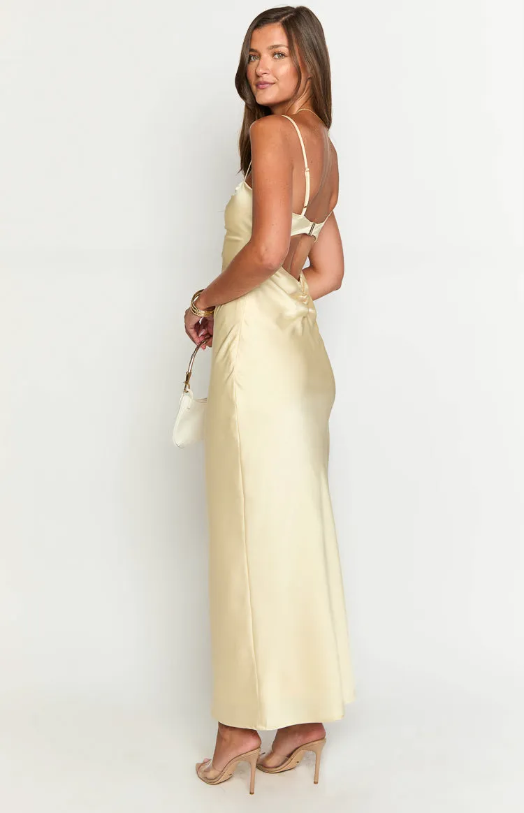 Silvy Yellow Maxi Dress sold by Beginning Boutique product image thumbnail 5