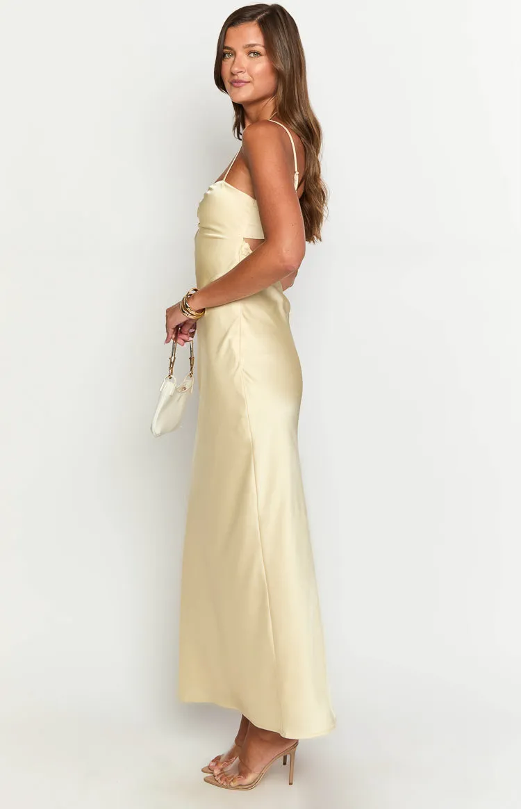 Silvy Yellow Maxi Dress sold by Beginning Boutique product image thumbnail 4
