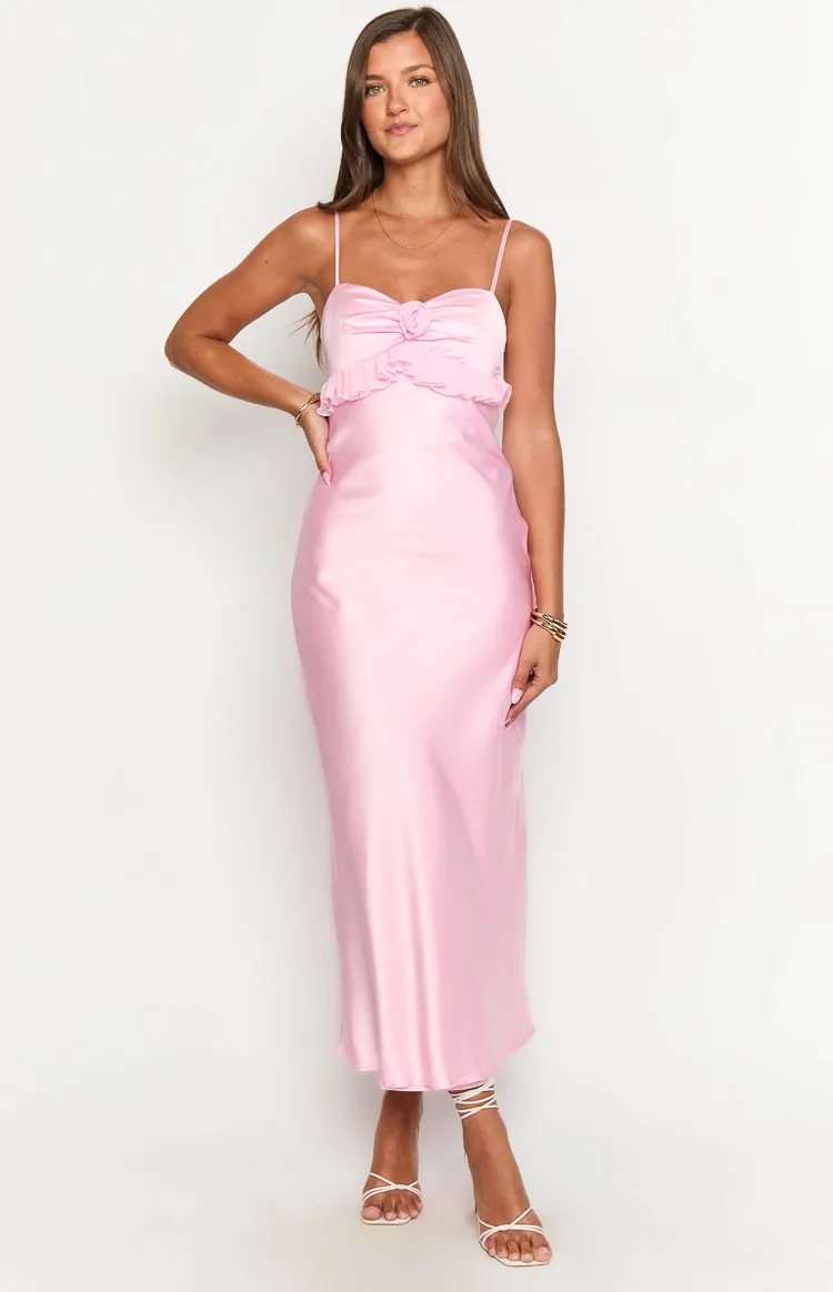 Bella Pink Maxi Dress sold by Beginning Boutique product image thumbnail 2