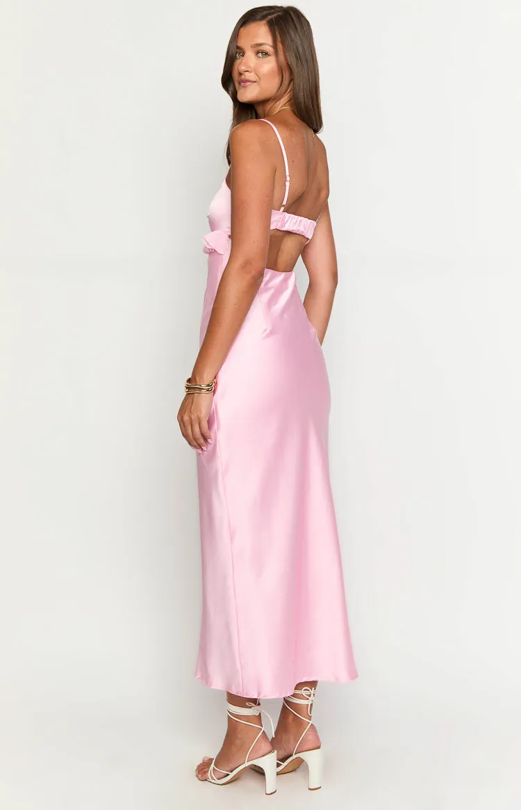 Bella Pink Maxi Dress sold by Beginning Boutique product image thumbnail 5