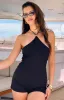Emilio Black Playsuit sold by Beginning Boutique