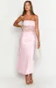 Kevin Pink Lace Maxi Dress sold by Beginning Boutique