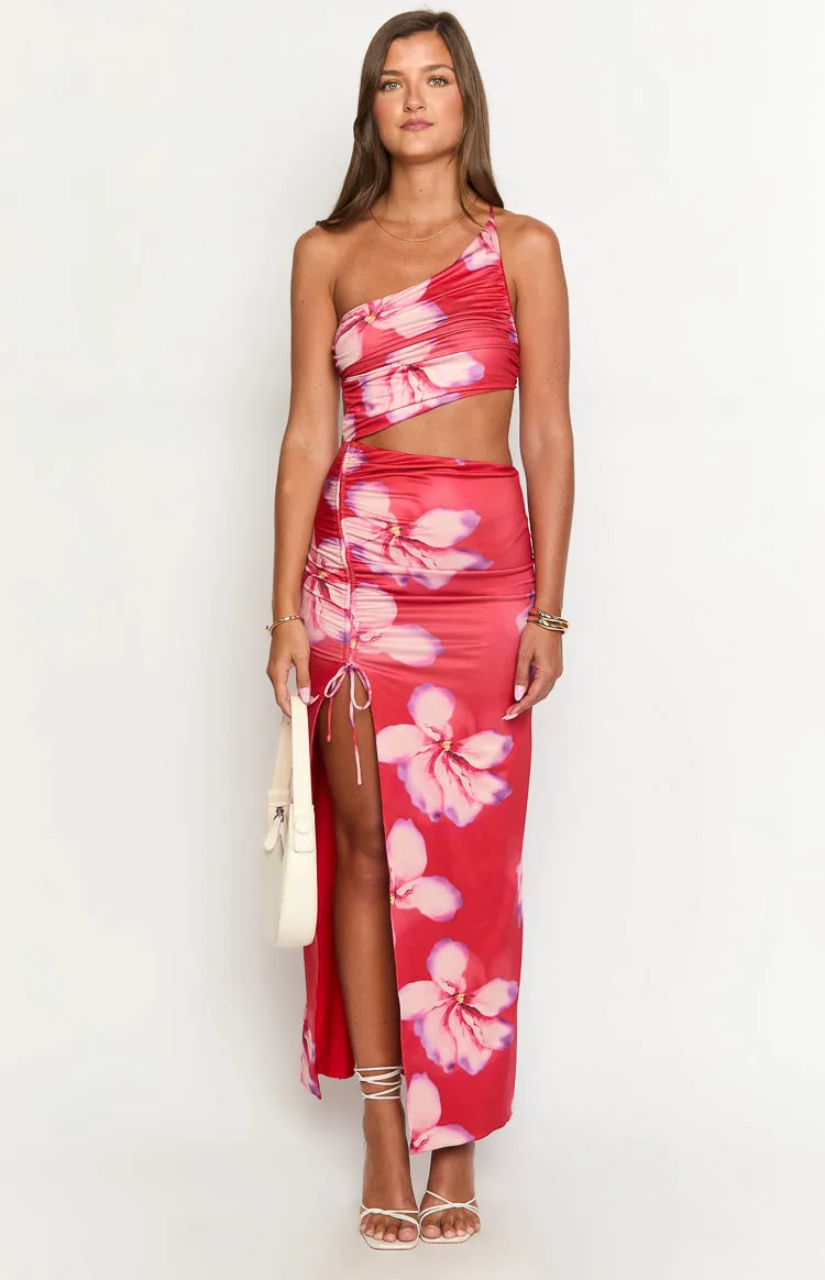 Jaden Red Crimson Paradise Maxi Dress sold by Beginning Boutique product image thumbnail 2