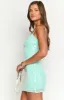 Honey Aqua Sequin Mini Dress sold by Beginning Boutique