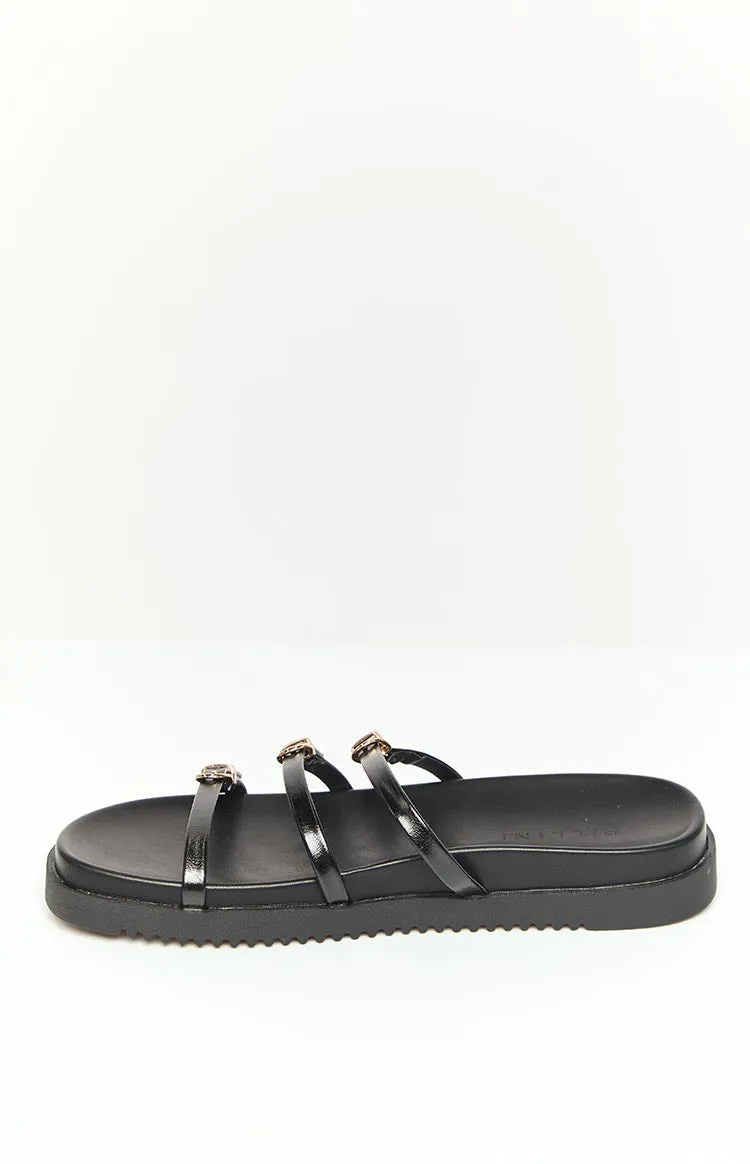 Billini Alfie Black Slides sold by Beginning Boutique product image thumbnail 2