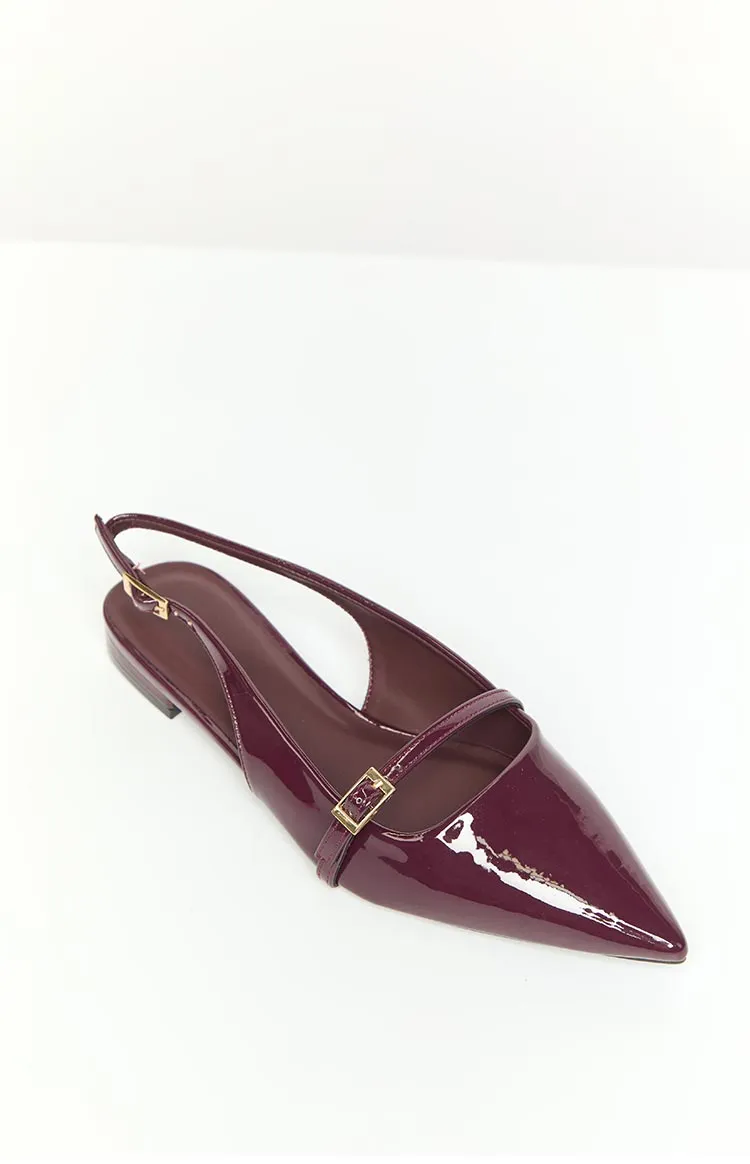 Billini Ilie Mulberry Patent Mules sold by Beginning Boutique product image thumbnail 5