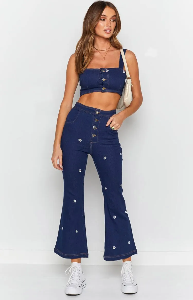 Stella Pants Indigo sold by Beginning Boutique product image thumbnail 4