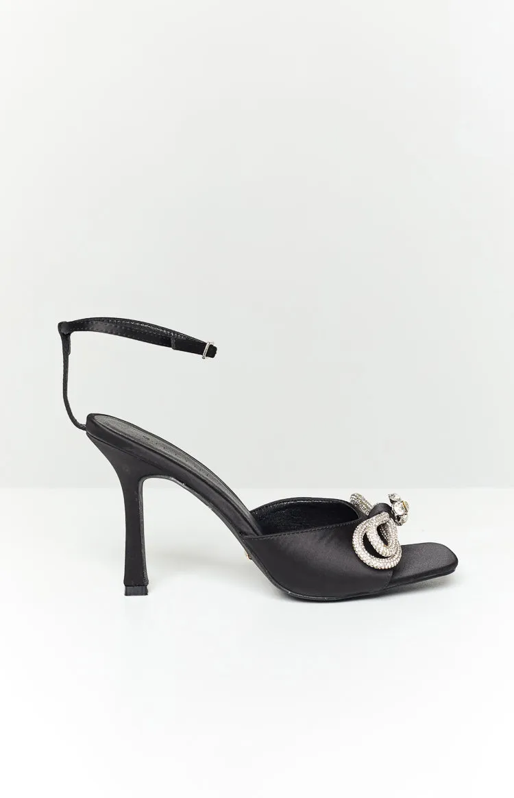 Billini Elarni Black Satin Heel sold by Beginning Boutique product image thumbnail 4