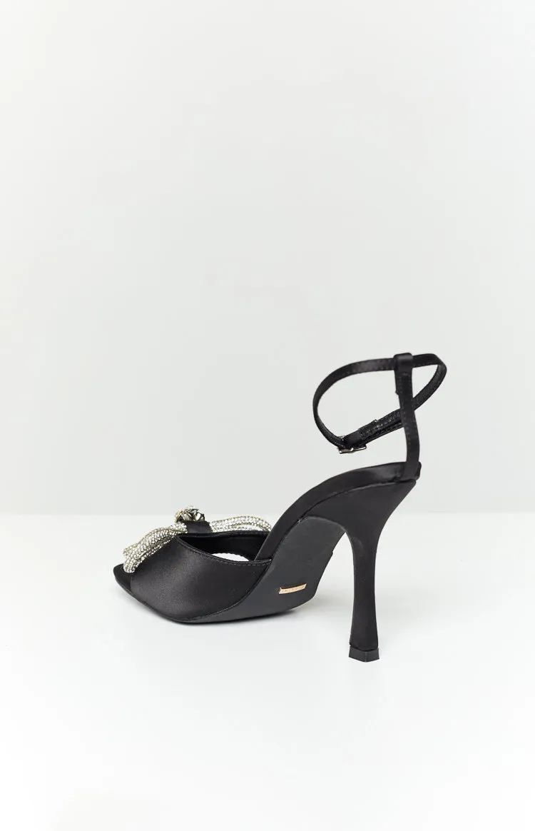 Billini Elarni Black Satin Heel sold by Beginning Boutique product image thumbnail 3