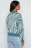 Clareta Blue Zebra Jumper sold by Beginning Boutique