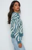 Clareta Blue Zebra Jumper sold by Beginning Boutique