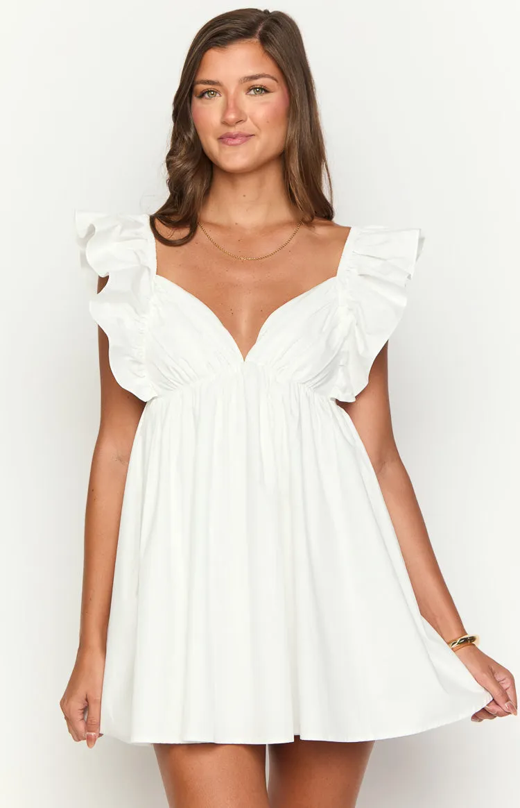Lorely White Mini Dress sold by Beginning Boutique product image thumbnail 2