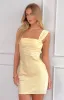 Macayle Yellow Mini Dress sold by Beginning Boutique