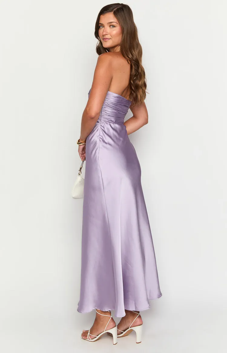 Alexia Purple Strapless Maxi Dress sold by Beginning Boutique product image thumbnail 5