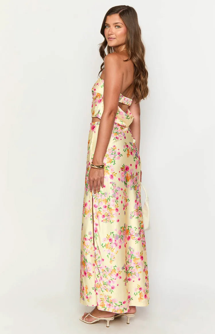 Genevieve Yellow Bloom Maxi Skirt sold by Beginning Boutique product image thumbnail 5