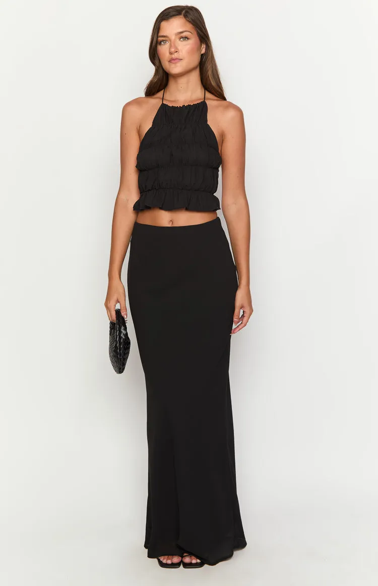 Uma Black Crop Top sold by Beginning Boutique product image thumbnail 3