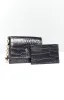 Peta & Jain Chana Wallet Black Croc sold by Beginning Boutique
