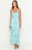 Valentina Blue Floral Maxi Dress sold by Beginning Boutique