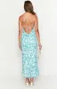 Valentina Blue Floral Maxi Dress sold by Beginning Boutique